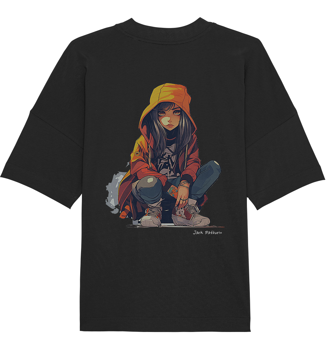 Manga Girl Design Backprint