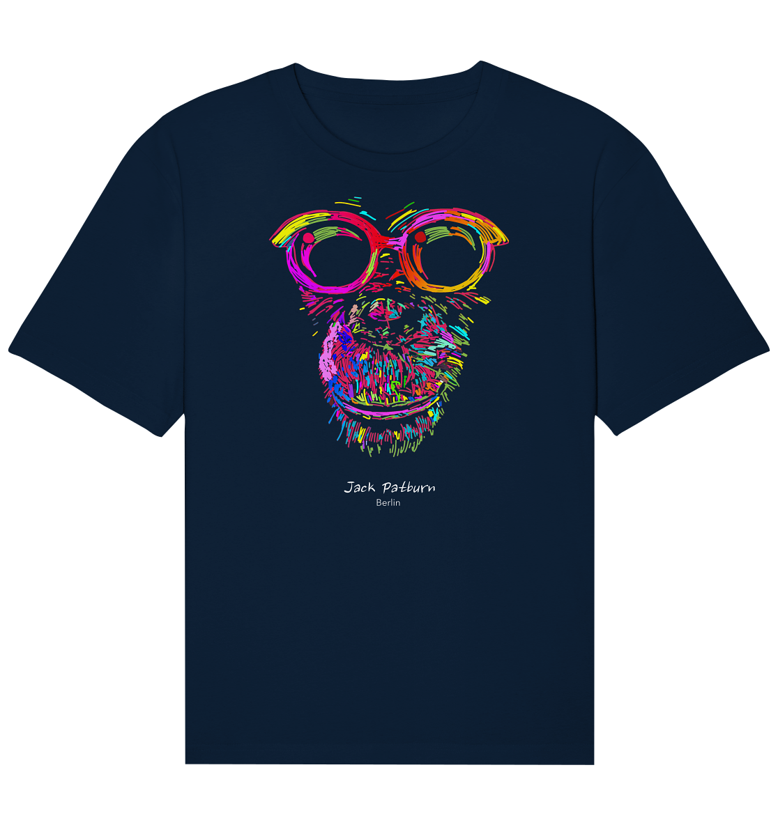 Nerdy Schimpanse - Organic Relaxed Shirt
