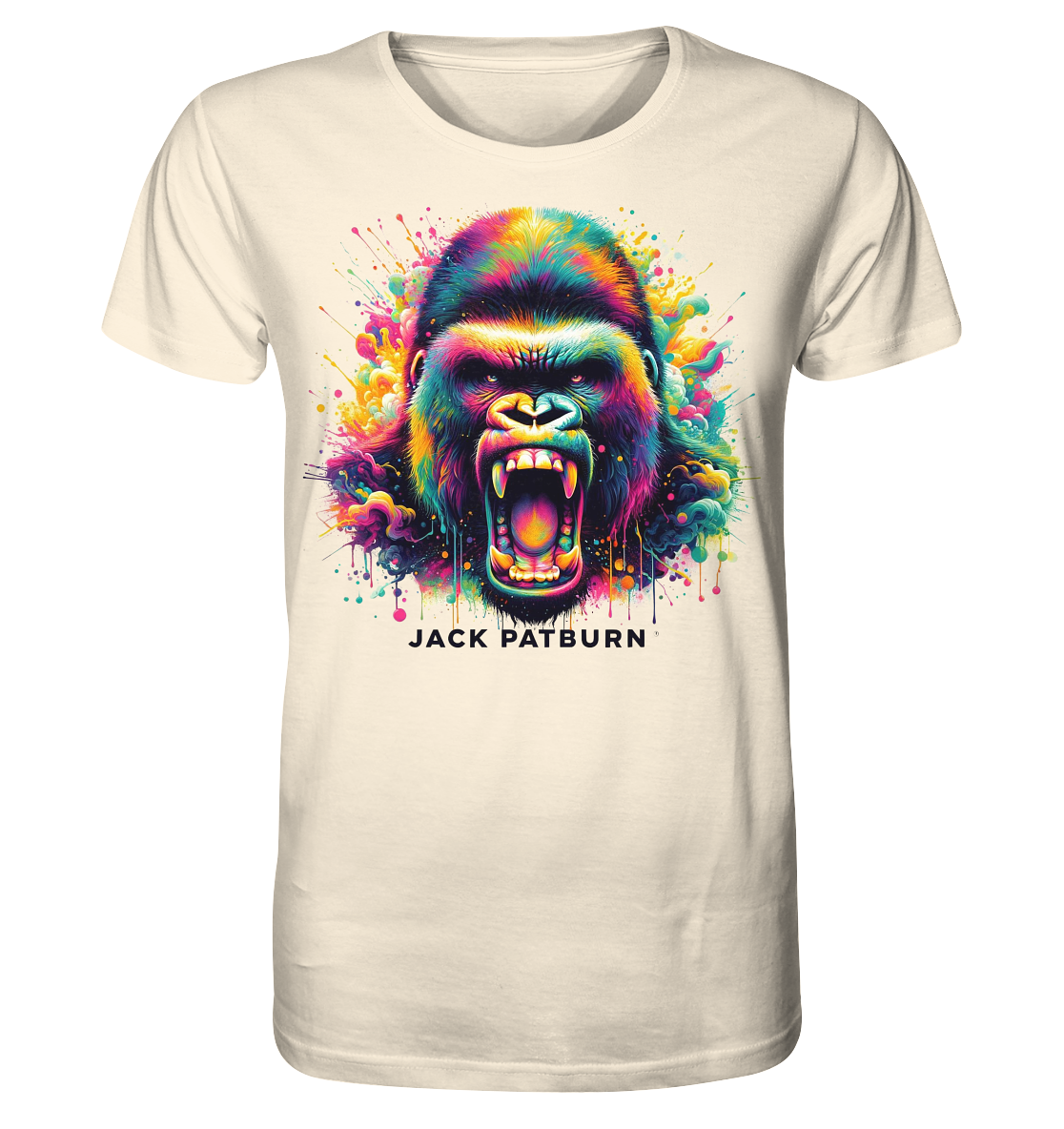 colored Gorilla Scream - Organic Shirt