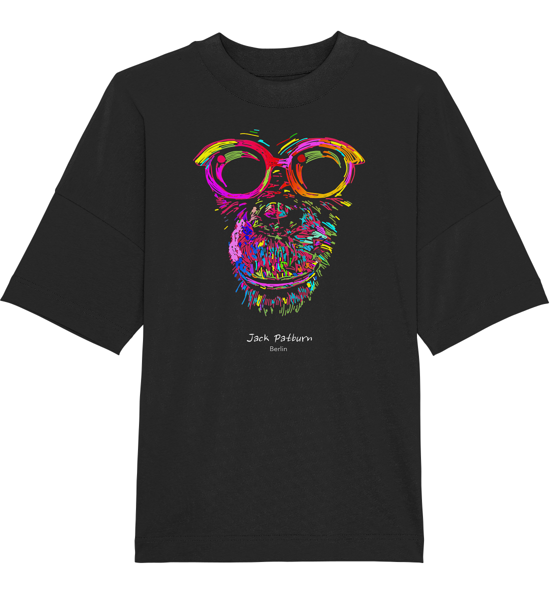 Nerdy Schimpanse - Organic Oversize Shirt