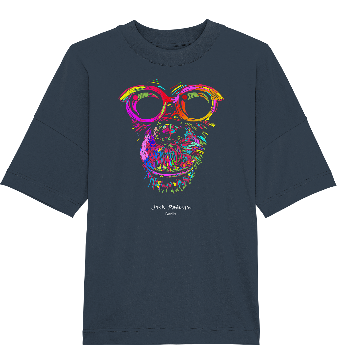 Nerdy Schimpanse - Organic Oversize Shirt