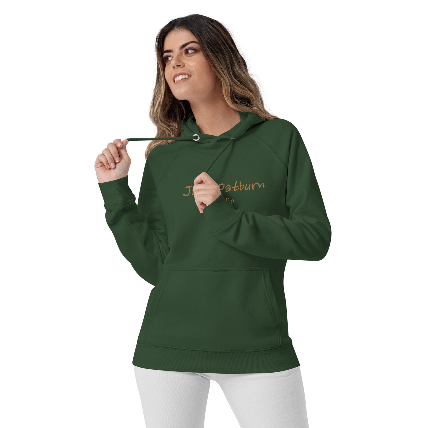 Jack Patburn Brand groß als edler Stick - Bio Hoodie