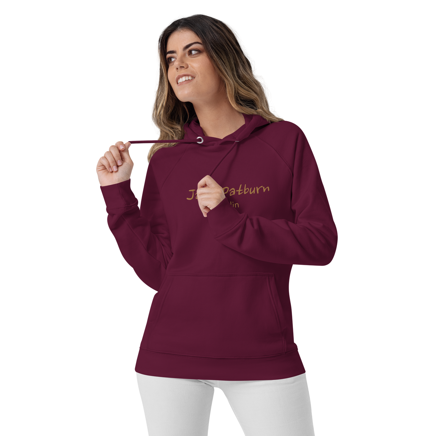 Jack Patburn Brand groß als edler Stick - Bio Hoodie