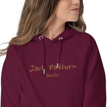 Jack Patburn Brand groß als edler Stick - Bio Hoodie