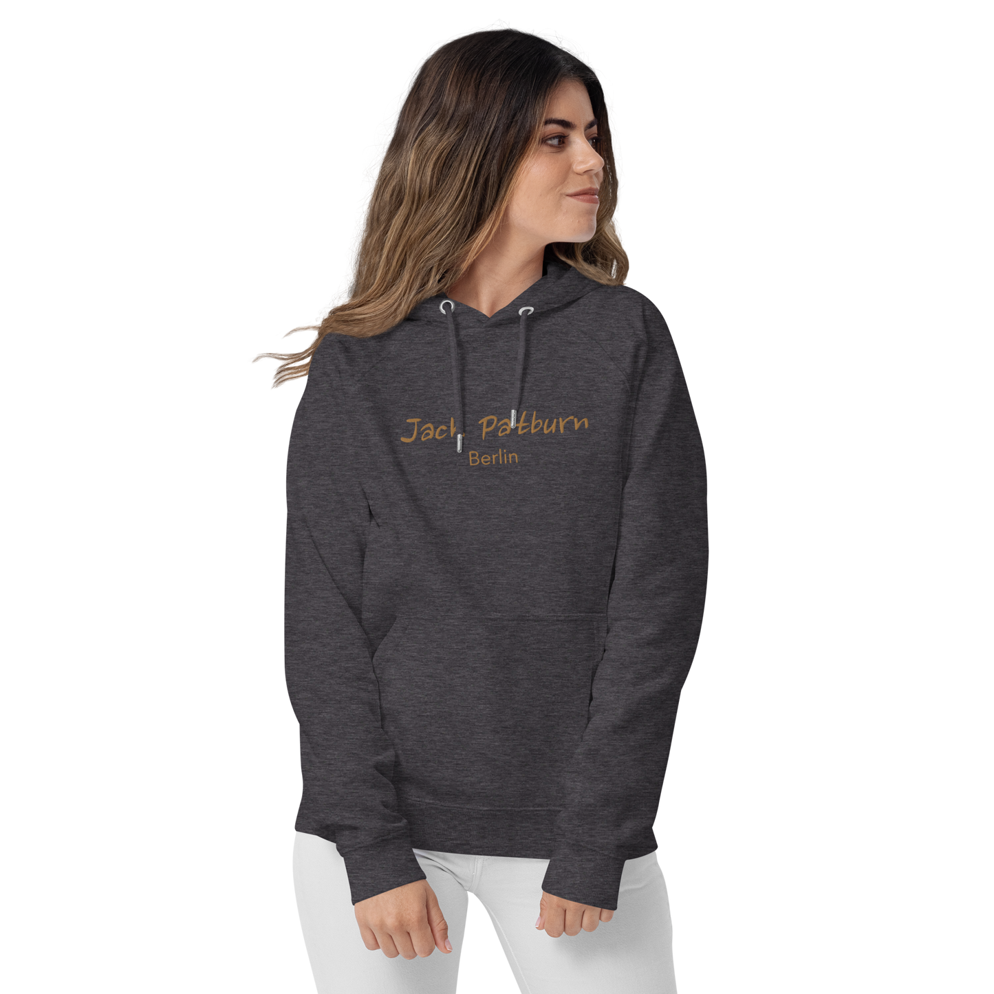 Jack Patburn Brand groß als edler Stick - Bio Hoodie