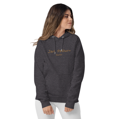 Jack Patburn Brand groß als edler Stick - Bio Hoodie