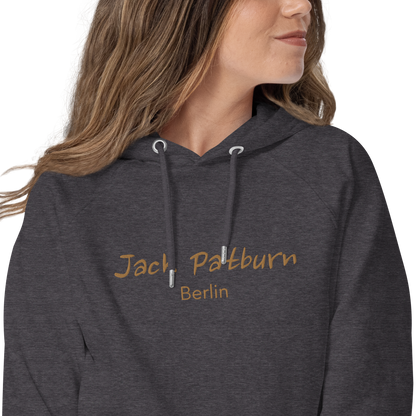 Jack Patburn Brand groß als edler Stick - Bio Hoodie