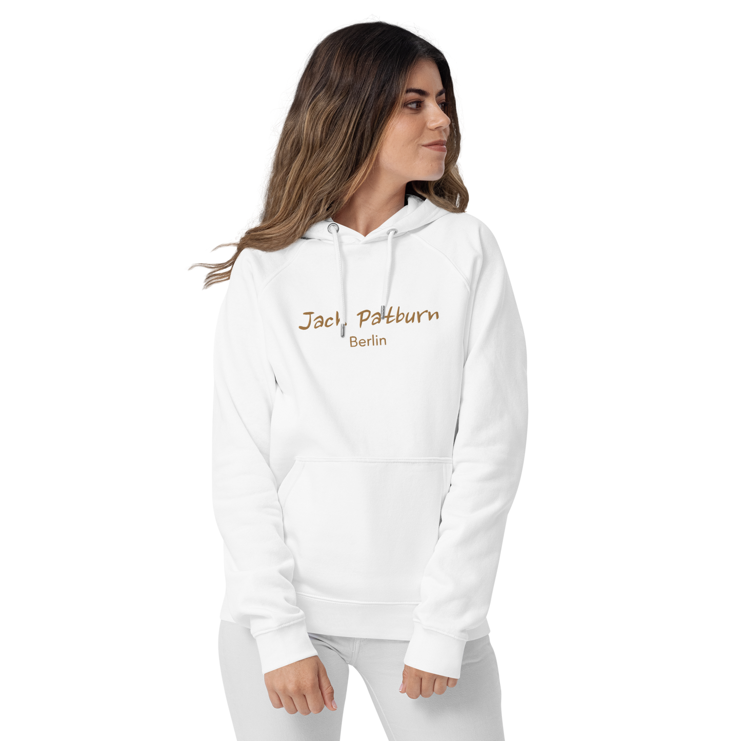 Jack Patburn Brand groß als edler Stick - Bio Hoodie